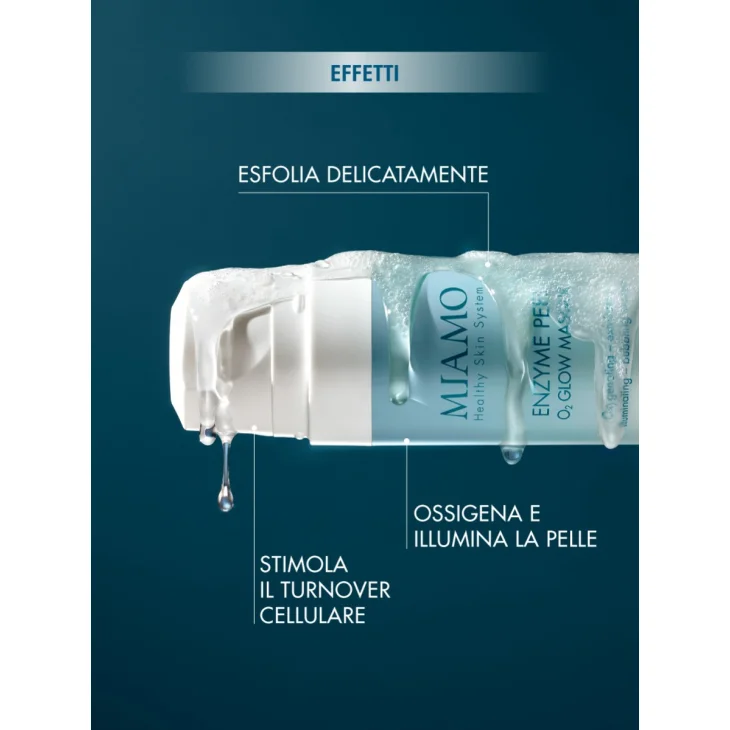 Miamo Enzyme Peel O2 Glow Maschera Esfoliante Enzimatica 45 ml +  Ricarica da 45 ml