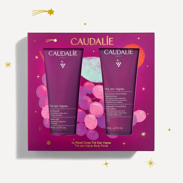 Caudalie Th&eacute; des Vignes Cofanetto Nutriente Corpo Natale 2026