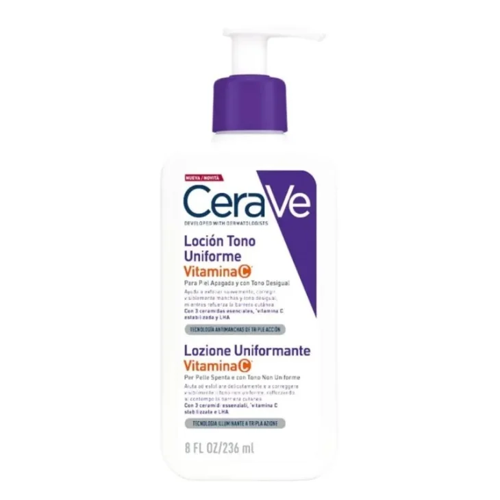 CeraVe Lozione Uniformante con Vitamina C per Tono Uniforme e Pelle Levigata 236 ml