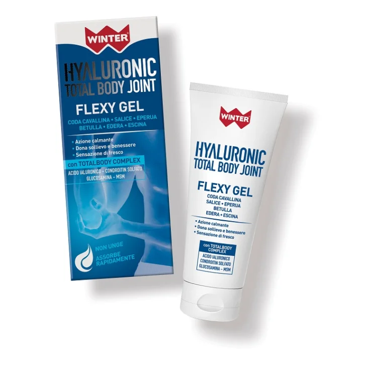 Winter Hyaluronic Total Body Joint Flex Gel per Sollievo Articolare e Muscolare 75 ml