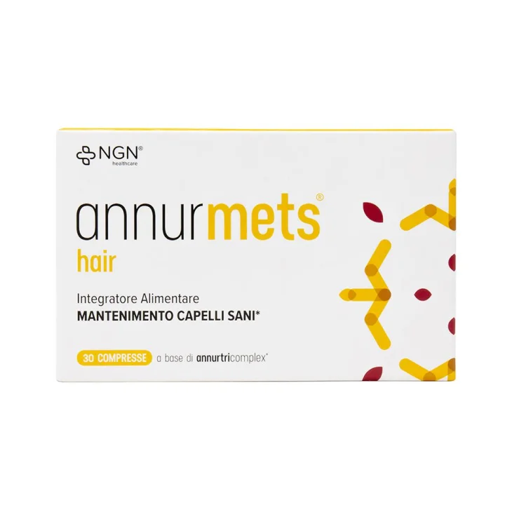 Annurmets Hair 510 Mg Mantenimento Capelli Sani 30 compresse senza glutine e lattosio