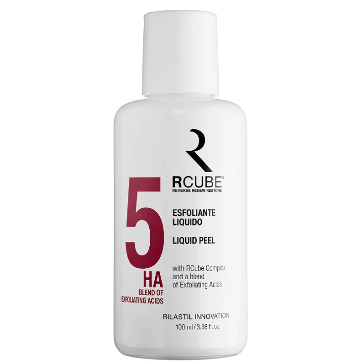 Rilastil RCube Esfoliante Liquido 5 Peeling Viso con 5 Acidi Esfolianti Liquid Peel 5 100 ml