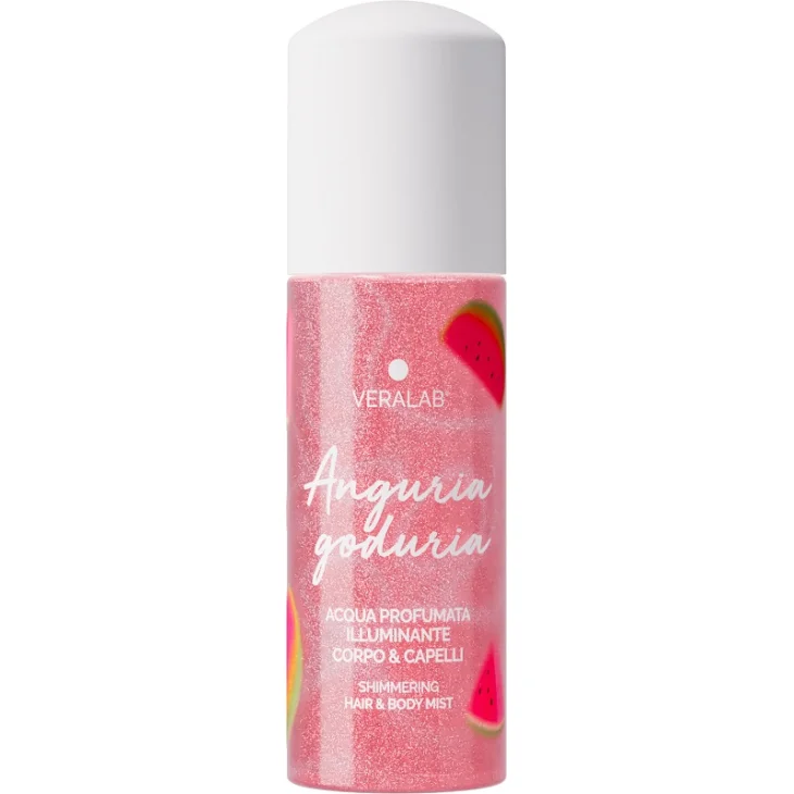 Veralab Anguria Goduria Acqua Profumata con Glitter per Corpo e Capelli 100 ml