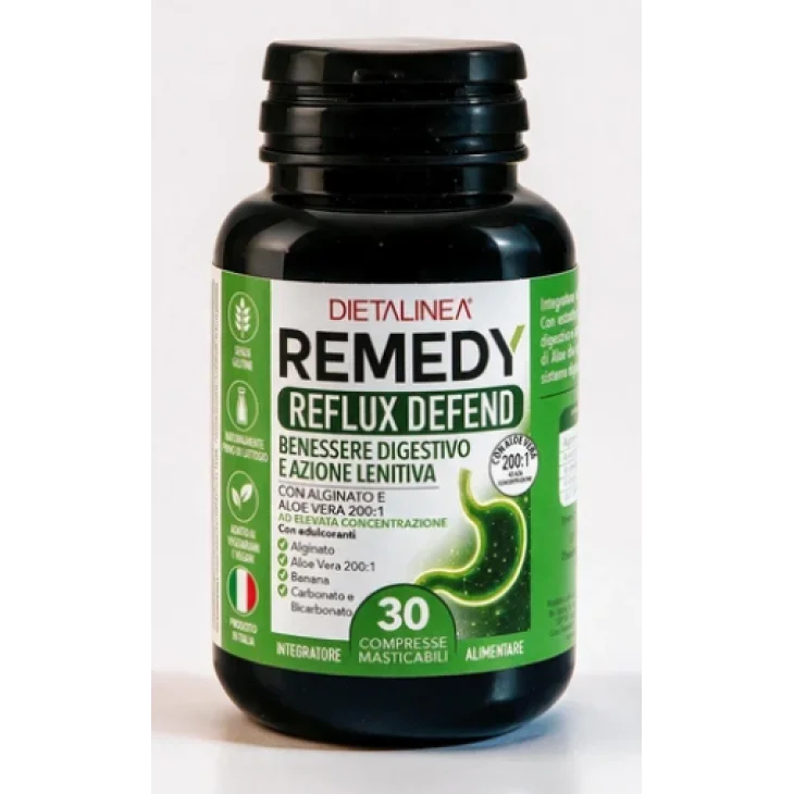 Dietalinea Remedy Reflux Defend Integratore per l'Acidità Gastrica e il Benessere Digestivo 30 Compresse Masticabili Dietalinea Remedy Reflux Defend Integratore per l'Acidità Gastrica e il Benessere Digestivo 30 Compresse Masticabili