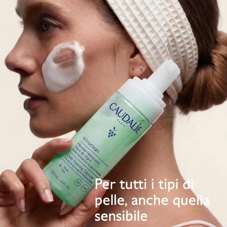 Caudalie Vinoclean Schiuma Detergente Viso 150 ml