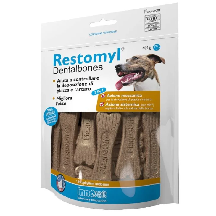 Innovet Restomyl Dentalbones Pulizia Denti del Cane 482 g