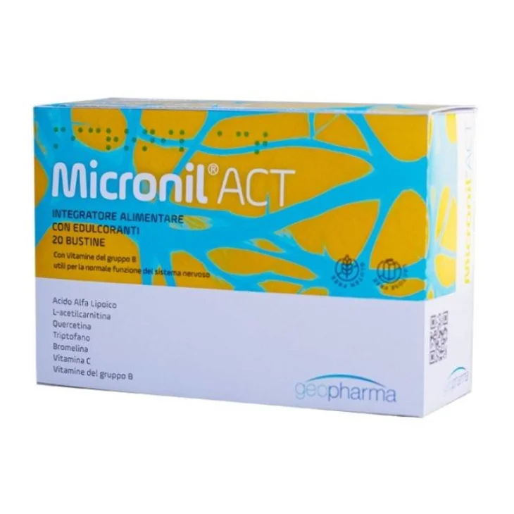 Micronil Act Integratore per il Sistema Nervoso 14 Bustine