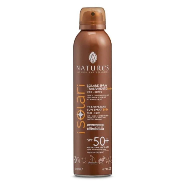 Nature's i Solari Spray Trasparente Bambini SPF50+ 200 ml