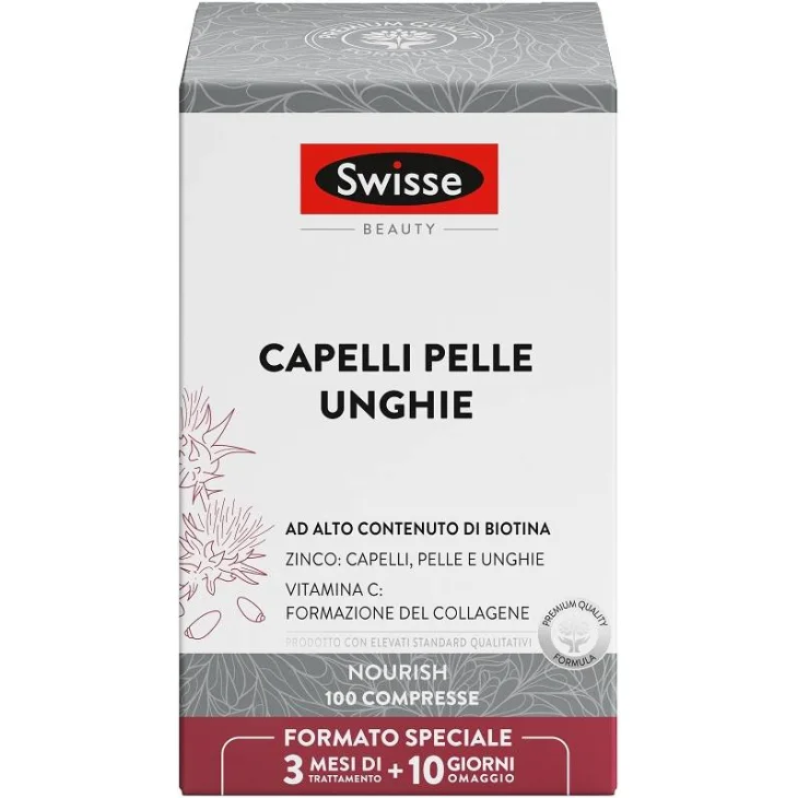 Swisse Integratore Capelli Pelle e Unghie 100 compresse