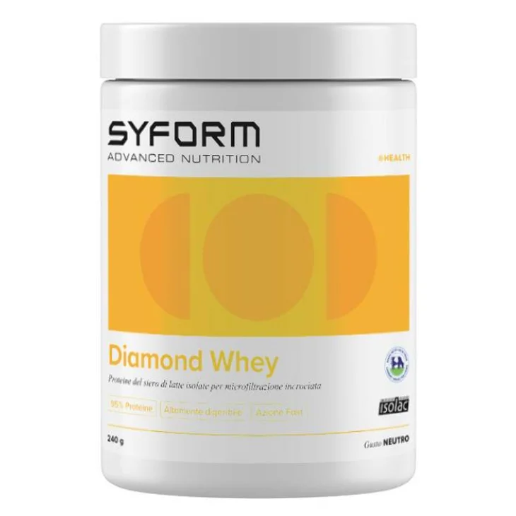 Syform Diamond Whey Integratore di Proteine Gusto Neutro 240 g