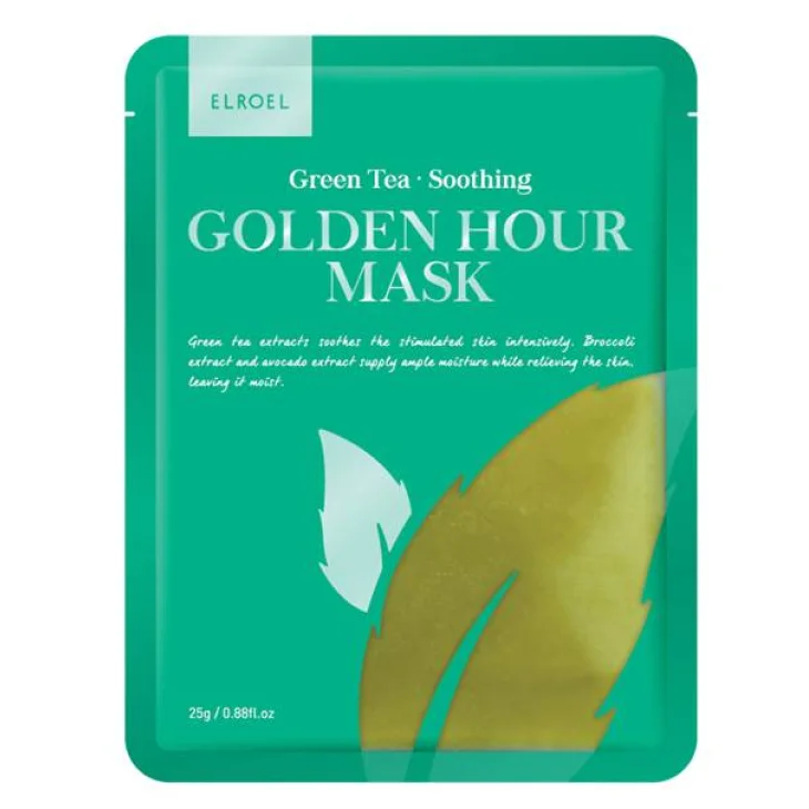 Elroel Golden Hour Mask Green Tea Maschera Lenitiva Viso 25 g