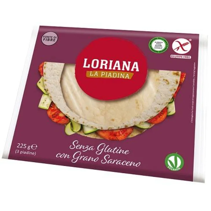 Loriana Piadina Fresca Grano Saraceno Formato 225 G