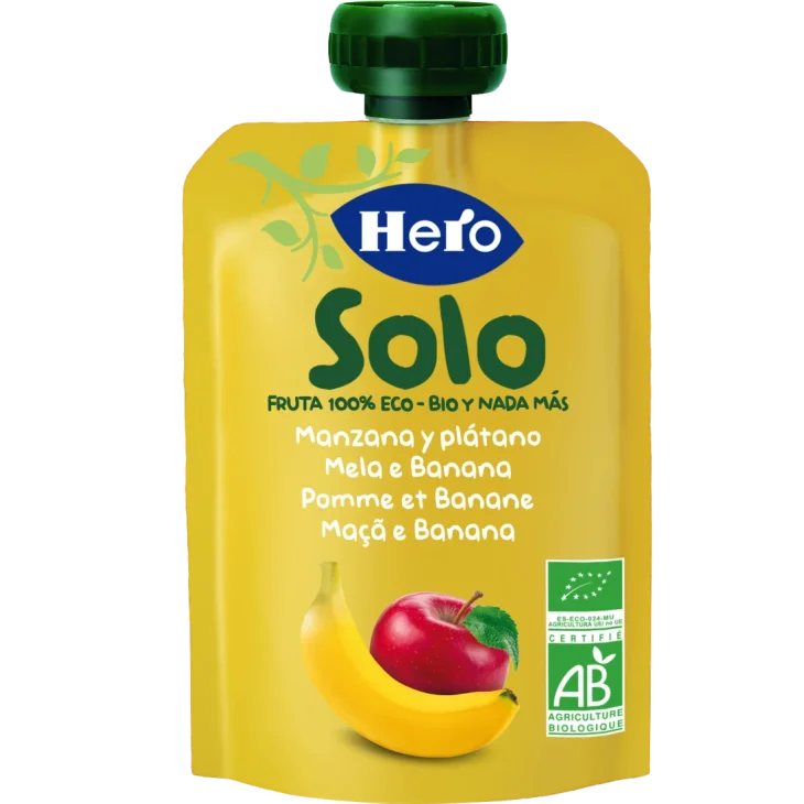 Hero Baby Solo Frutta Frullata Bio Mela e Banana 100 g