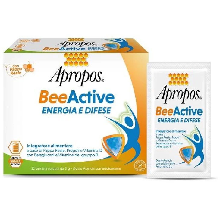 Apropos Bee Active Energia e Difese Integratore Difese Immunitarie 12 bustine