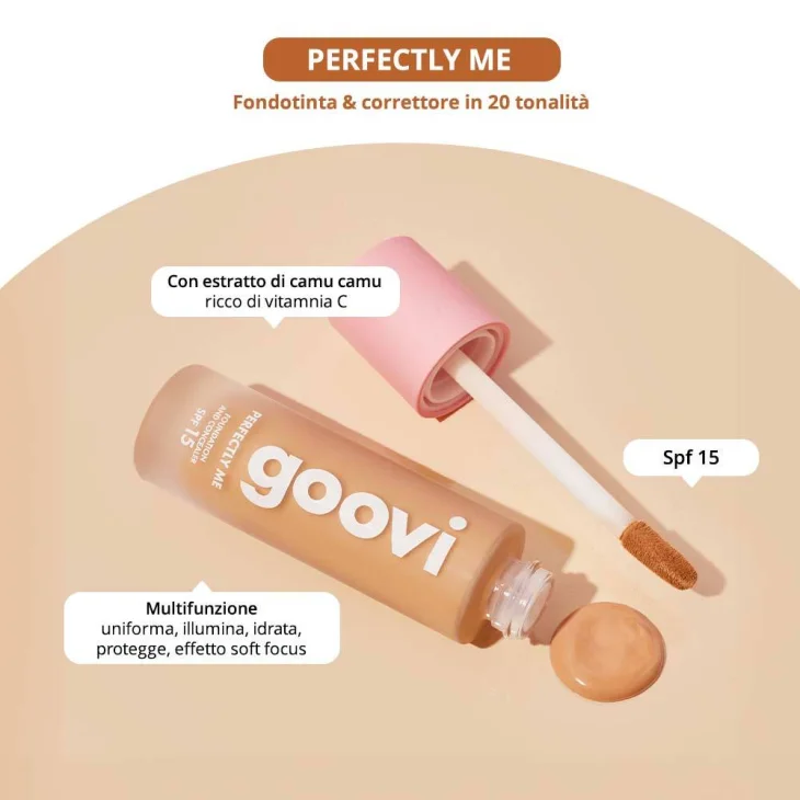 Goovi Perfectly Me Fondotinta Correttore 09 silk 28 ml