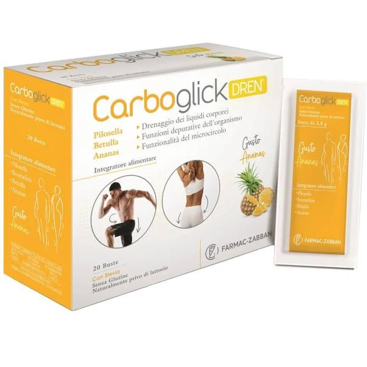 Farmac Zabban Carboglick Dren Integratore Drenante 20 Bustine