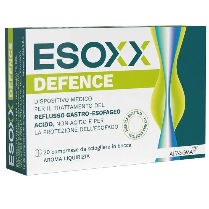 Alfasigma Esoxx Defence contro Reflusso Gastrico 20 compresse masticabili