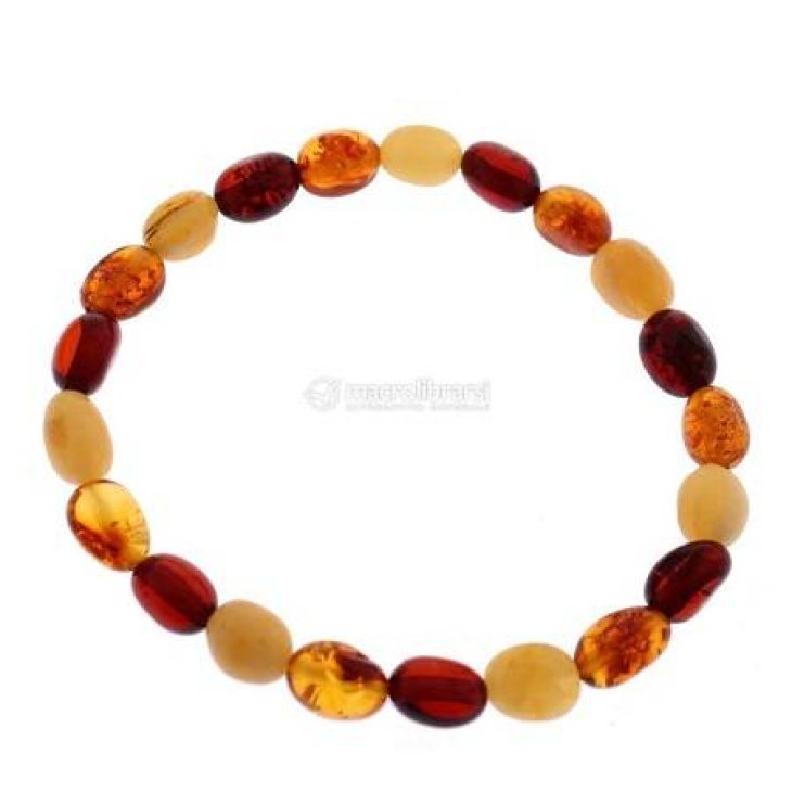Braccialetto di Ambra per Bambini Colore Mix - Misura: 12 cm