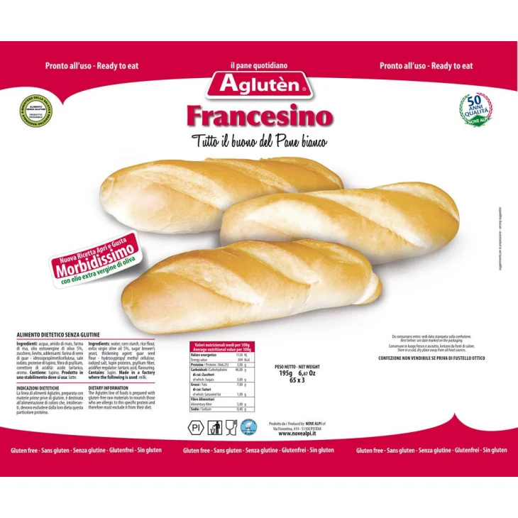 Agluten Francesino Pane Bianco Senza Glutine