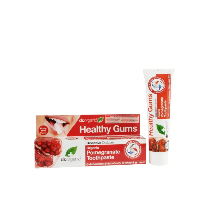 Dr Organic Pomegranate Toothpaste Dentifiricio al melograno 100 ml