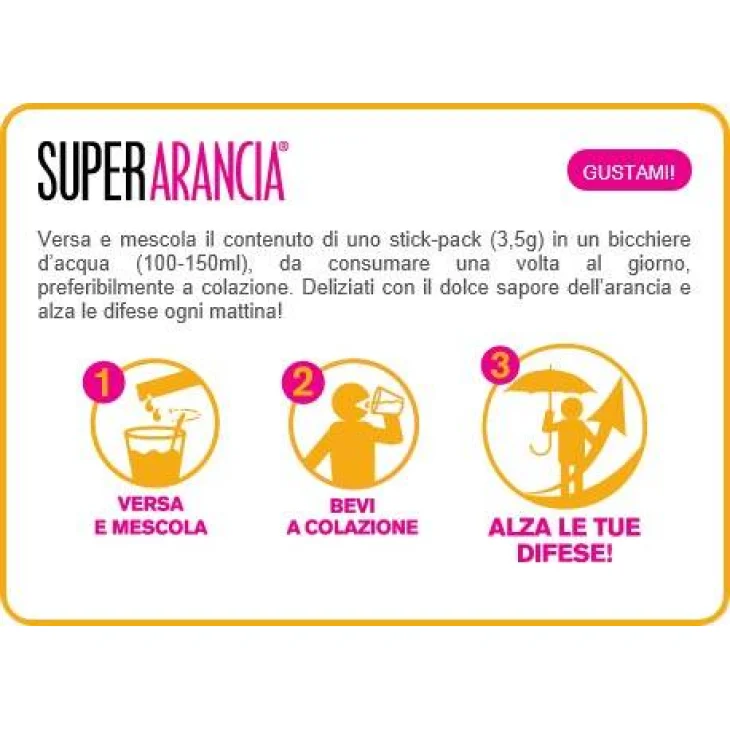 Zuccari Super Arancia 1000 Integratore Difese Immunitarie - Formato: 30 stick pack
