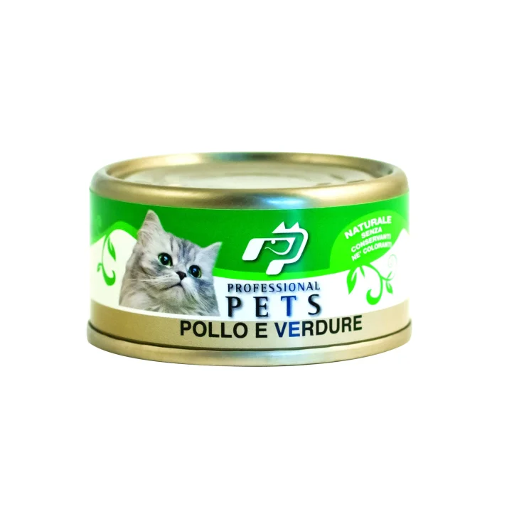 Professional Pets Pollo e Verdure Cibo umido per gatti 70 g