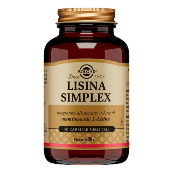 Solgar Lisina Simplex Integratore per Bruciare i Grassi 50 capsule