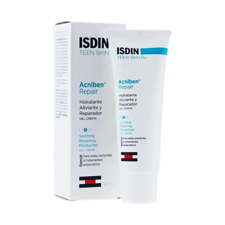 Isdin Acniben Rx Gel Crema Idratante per Pelle con Acne 40 ml