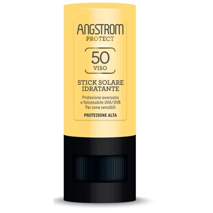 Angstrom Stick Solare Protettivo Invisibile 50+ per Labbra e Zone Fragili 8.5 ml