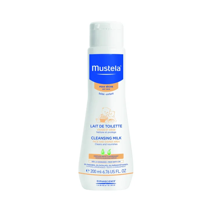 Mustela Latte di Toilette Idratante per Bebè - Flacone: 200 ml