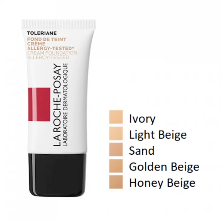 La Roche Posay Toleriane Teint Fond de Teint Fondotinta Idratante in Crema 30 ml - Tonalità: 04 - Beige Dorè