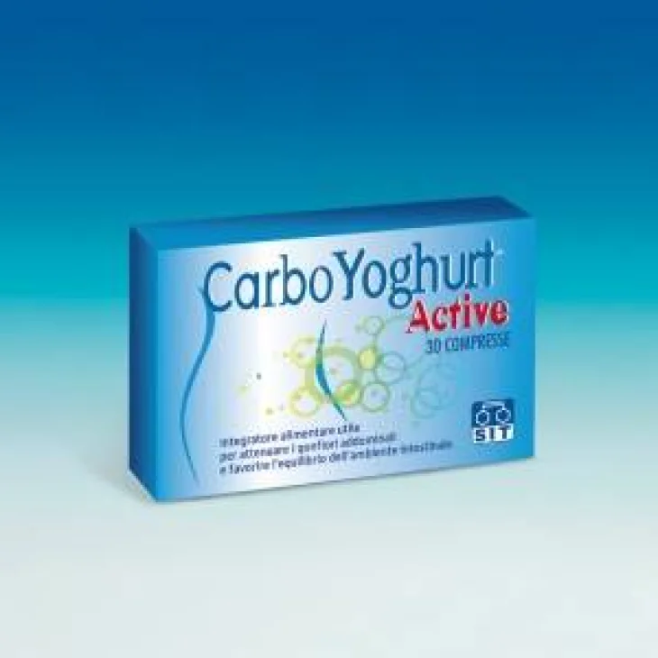 Sit CarboYoghurt Active Integratore contro gas addominali 30 compresse