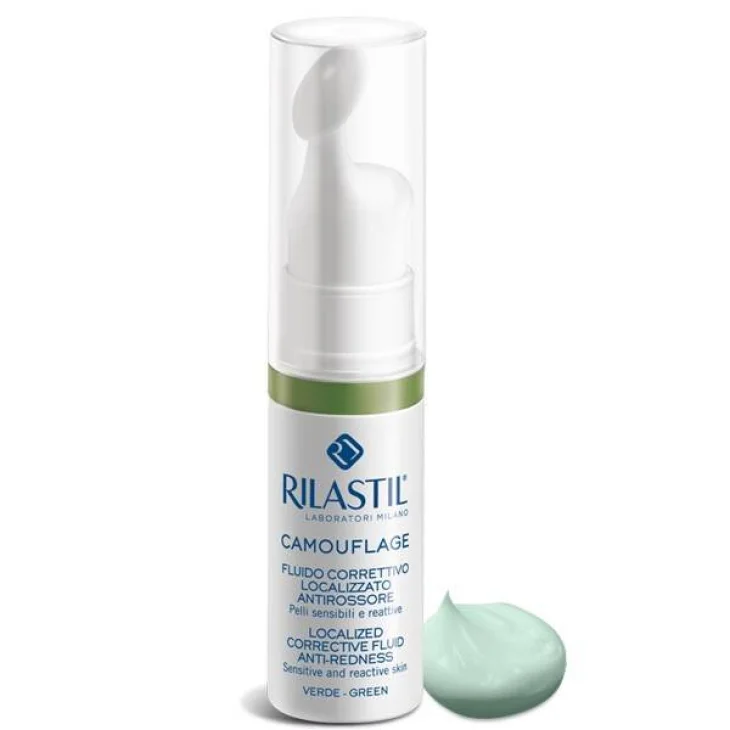 Rilastil Camouflage Fluido Correttivo Antimacchie Viso 5 ml - Colore: Verde