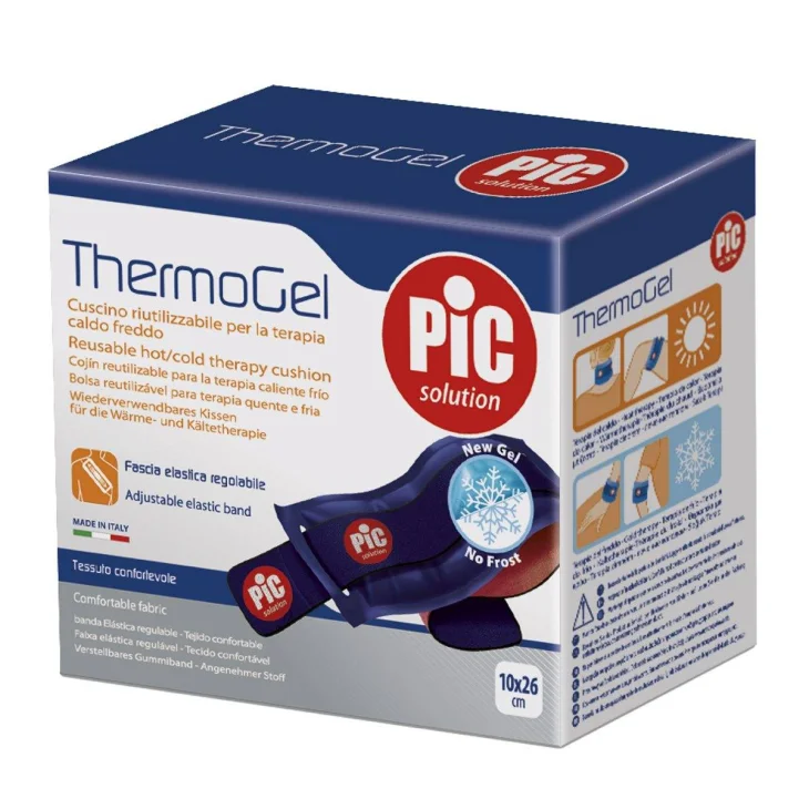 Pic Thermogel Cuscinetto in Gel con Fascia Elastica per Terapia Caldo/Freddo 10x26 cm