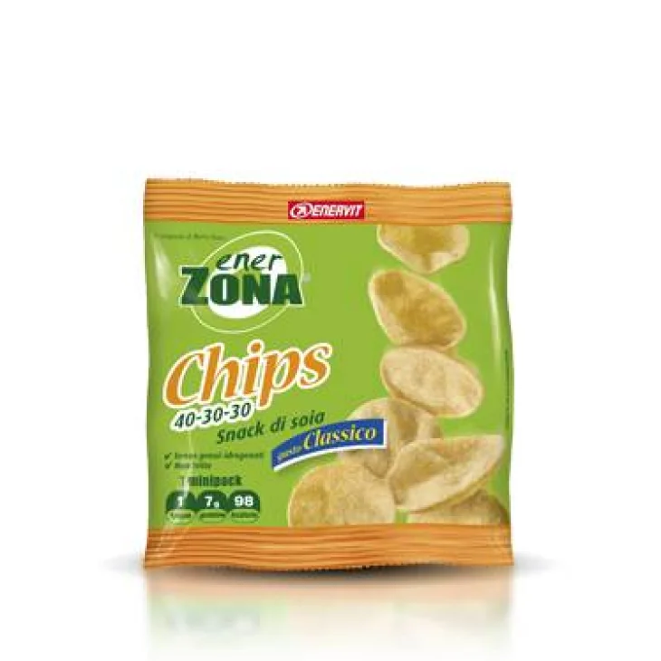 Enerzona Chips Gusto Classico Snack Salato Dietetico - Formato: 1 bustina