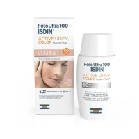 Isdin FotoUltra100 Active Unify COLOR Fusion Fluid Crema per Macchie sulla Pelle SPF 50+ SPF Reale 100+