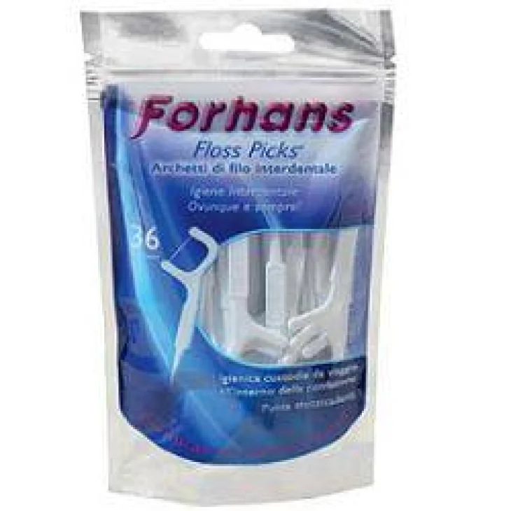 Forhans Floss Picks Archetti di Filo Interdentale 36 pezzi