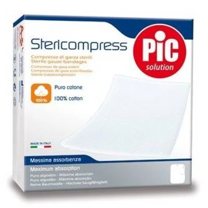 Pic Stericompress Garza Sterile in Tessuto Non Tessuto - Formato: 6 pezzi - misura 18x40cm