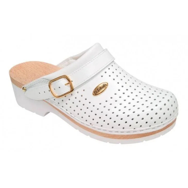 Dr Scholl's Clog Supercomfort Calzatura Ortopedica Zoccoli da Lavoro in Legno Colore Bianco - Numero: 39