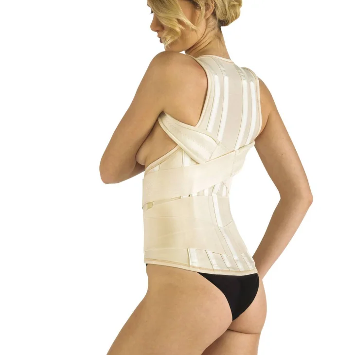 Pavis Wellness Corsetto Dorso Lombo Sacrale con Spallacci Art 555 - pavis corpetto: XL 95 - 105 cm circonferenza fianchi