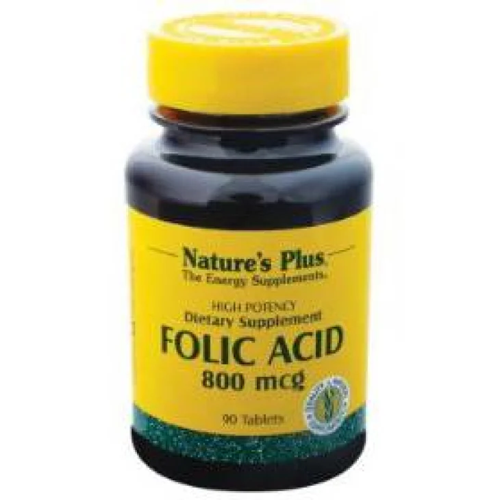 Nature's Plus Acido Folico mcg 800 Integratore Vitaminico