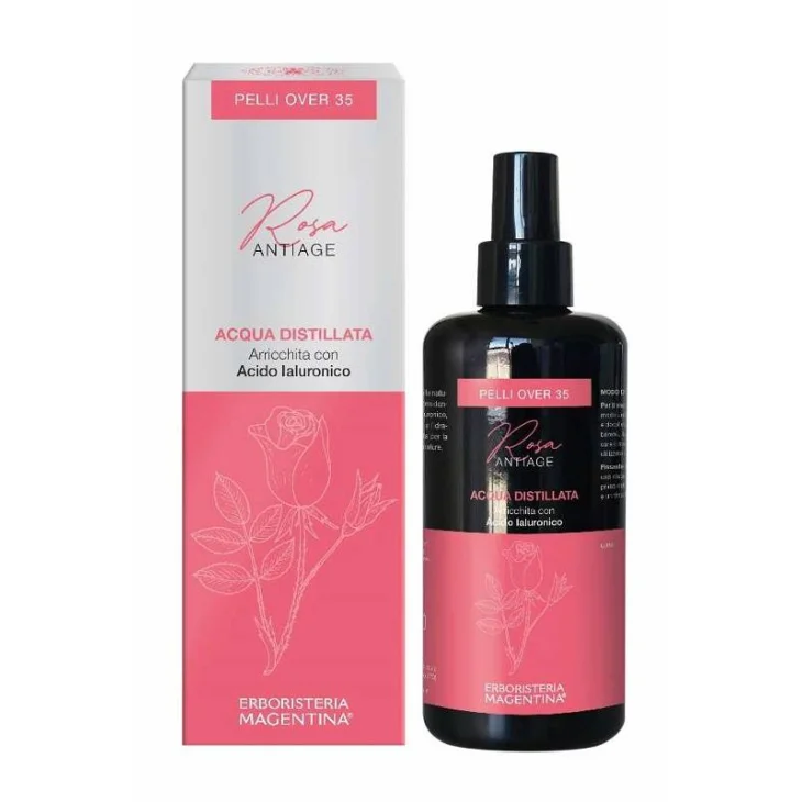 Erboristeria Magentina Petali di Rosa Acqua Distillata Profumata 200 ml