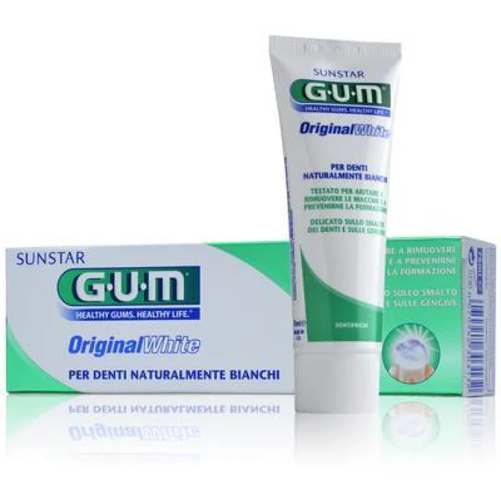 Gum Sunstar Original White Dentifricio Sbiancante 75 ml