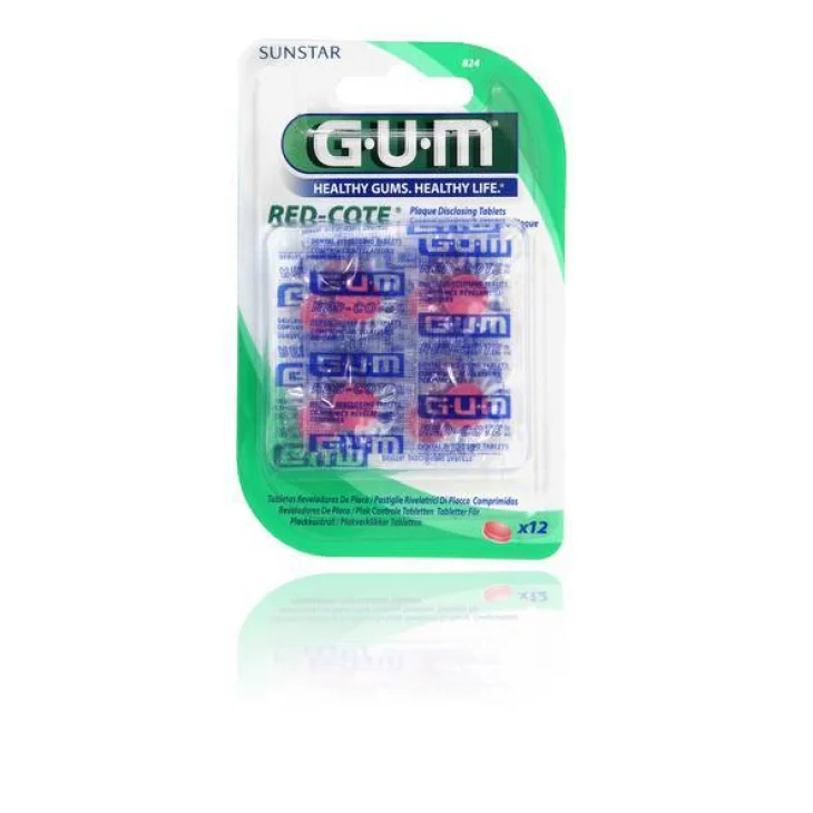 Sunstar Gum Red-Cote Rivelatore Placca 12 pastigliette