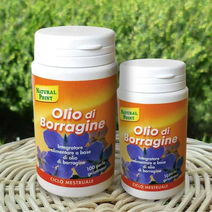 Natural Point Olio di Borragine Integratore per Ciclo e Pelle 100 perle