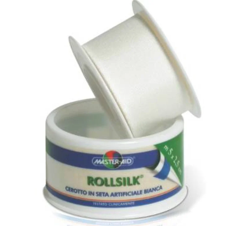 Master Aid Rollsilk Cerotto in seta su Rocchetto - Misura: 5cm x 5 m