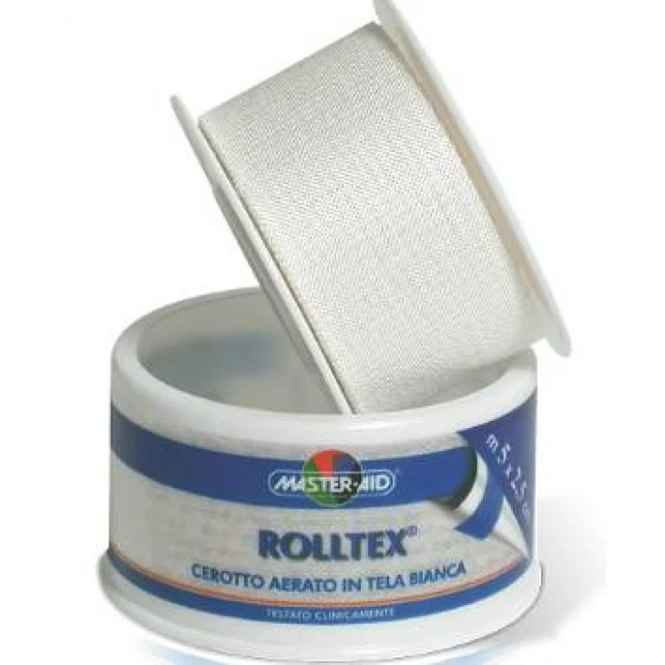 Master Aid Rolltex Cerotto su Rocchetto 5 metri x 1,25 cm - Misura: 2.5 cm x 5 m