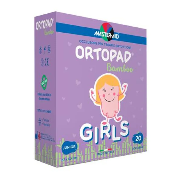 Master Aid Ortopad Cotton Boys/Girls Occlusore per Terapie Ortottiche 5,4 x 7,6 cm 20 pezzi - Misura: Boy Medium - 20 pezzi