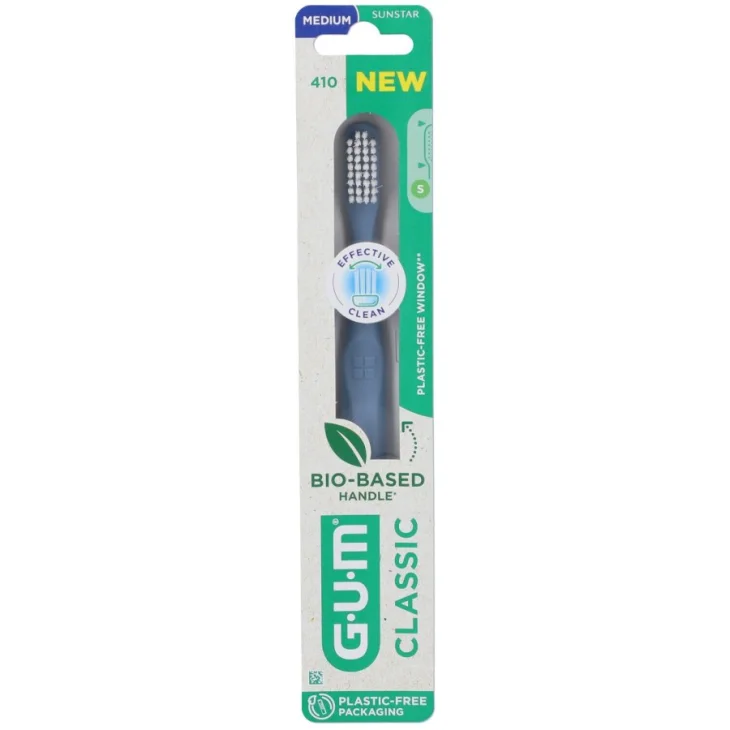 Sunstar Gum Classic Spazzolino per Adulti - Setole: 410 - Setole Medie Compatto Sunstar Gum Classic Spazzolino per Adulti - Setole: 410 - Setole Medie Compatto