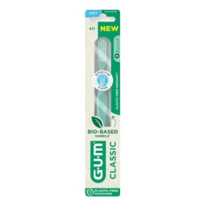 Sunstar Gum Classic Spazzolino per Adulti - Setole: 411 - Setole Morbide Regular